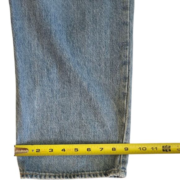 Levi's 94 Baggy Wide Leg Jeans Women 32 x 31 Blue Skater Retro Loose - Picture 8 of 10